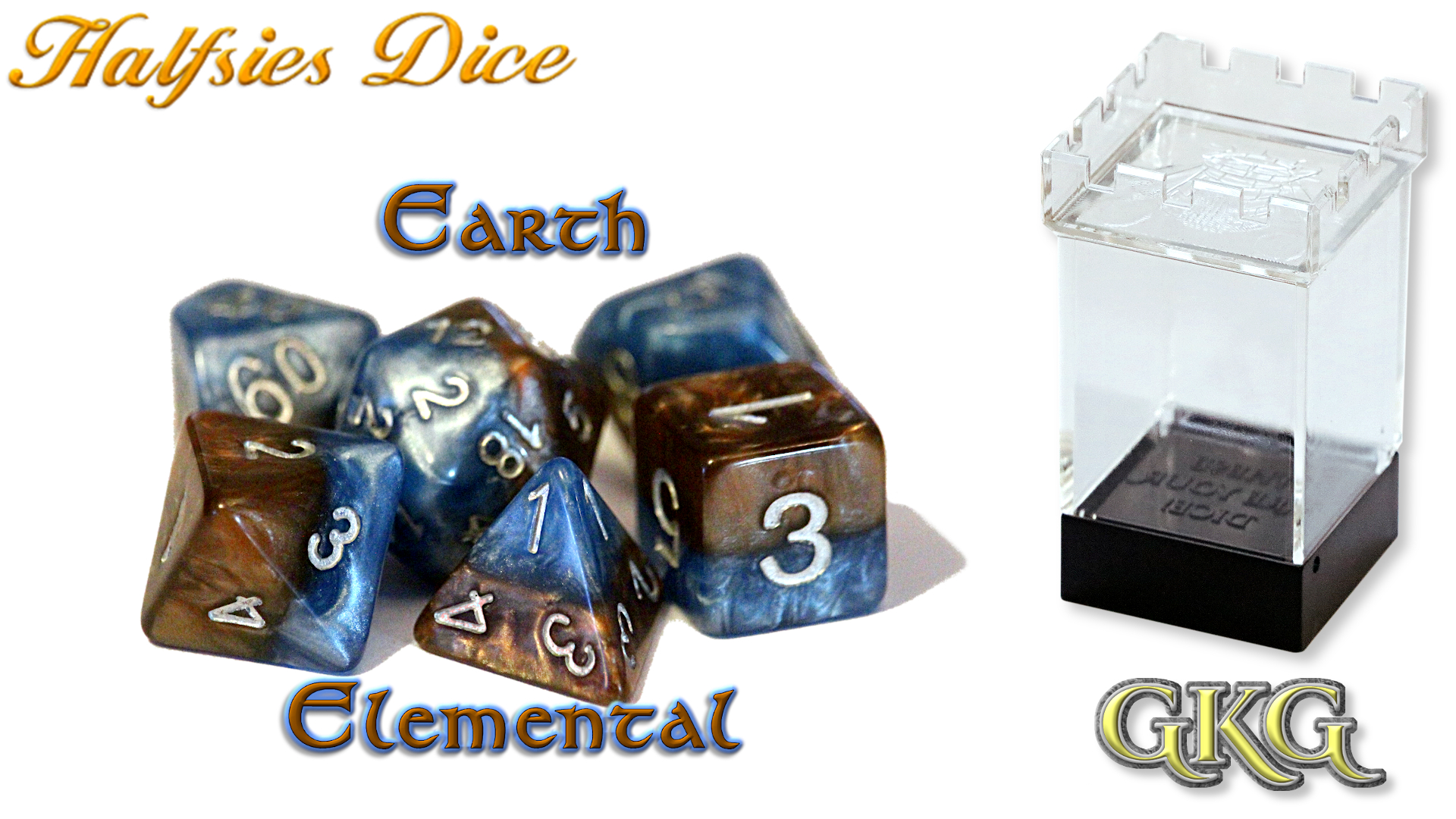 Halfsies Dice - Earth Elemental
